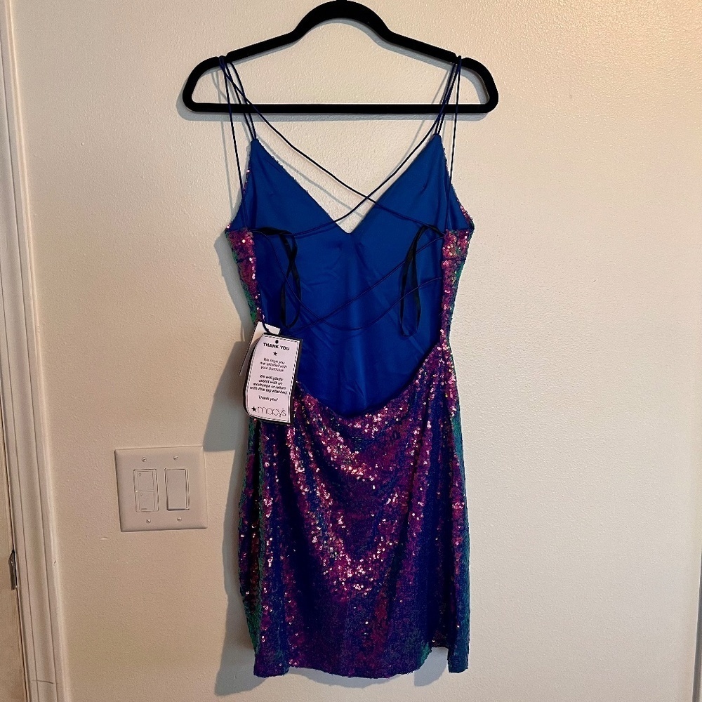 NWT 🥀 B. Darlin Women's Sequin Mini Dress - Picture 9 of 12